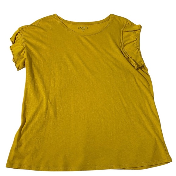 LOFT Women's Ruffle Sleeve Blouse - Picture 7 of 12